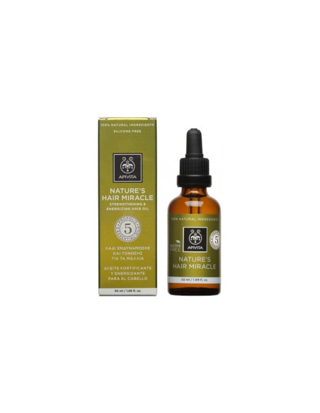 APIVITA NAURES HAIR MIRACLE ACEITE FORTIFICANTE CABELLO 50 ML