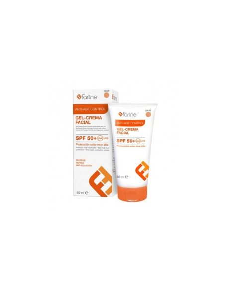 FARLINE GEL-CREMA FACIAL ANTIAGE CONTROL SPF 50+ 1 ENVASE 50 ML