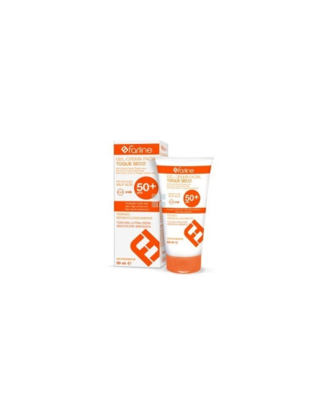 FARLINE GEL CREMA FACIAL TOQUE SECO SPF 50+ TEXTURA LIGERA 1 ENVASE 50 ML