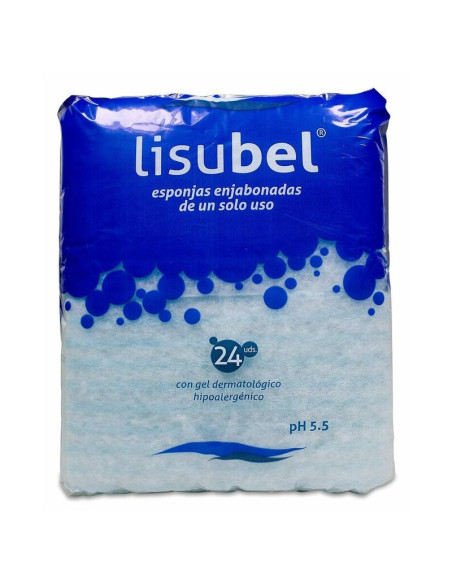 ESPONJA ENJABONADA DESECHABLE LISUBEL 24 ESPONJAS