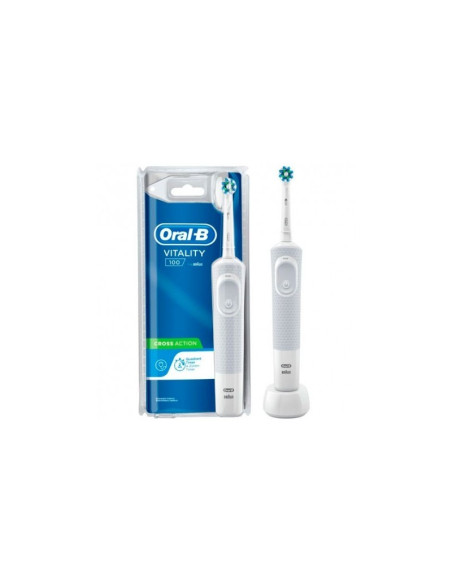 CEPILLO DENTAL ELECTRICO RECARGABLE ORAL-B VITALITY PRO 1 UNIDAD COLOR BLANCO
