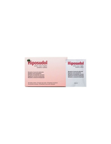 HIPOSUDOL TOALLITAS 20 TOALLITAS 3 ML
