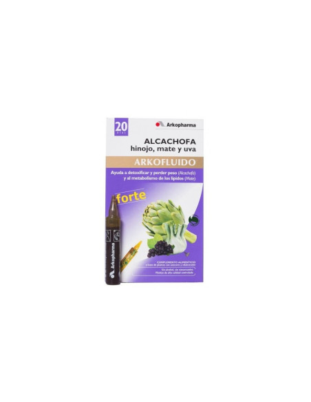 ARKOFLUIDO ALCACHOFA FORTE 20 AMPOLLAS BEBIBLES 15 ML
