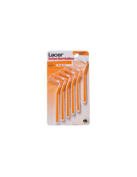 CEPILLO INTERDENTAL LACER EXTRAFINO SUAVE ANGULAR 6 UNIDADES