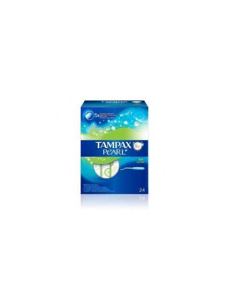 TAMPAX PEARL TAMPON 100%ALGODON 24 UNIDADES SUPER