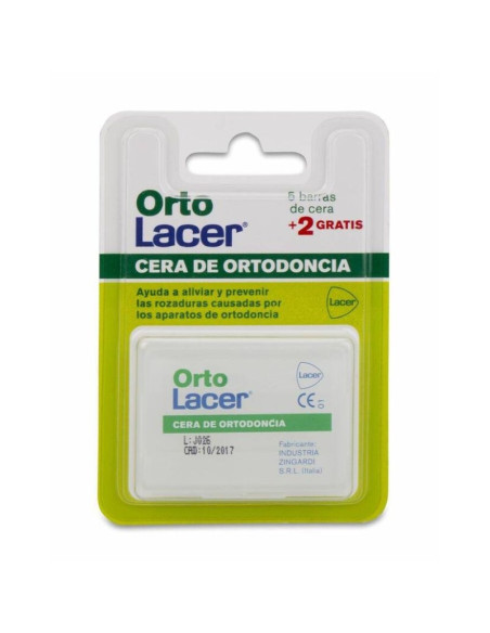 CERA ORTODONCIA PROTECTORA ROZADURA ORTOLACER 7 BARRITAS