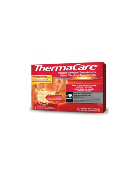 THERMACARE PARCHE TERMICO ZONA LUMBAR CADERA 2 PARCHES