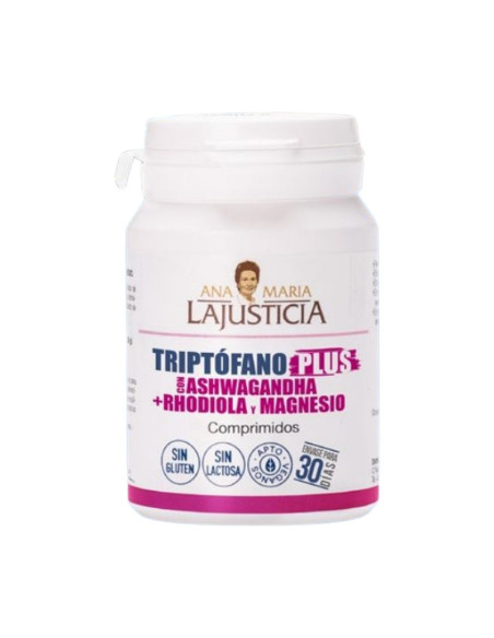 TRIPTOFANO PLUS CON ASHWAGANDHA + RHODIOLA Y MAGNESIO ANA MARIA LAJUSTICIA 60 COMPRIMIDOS
