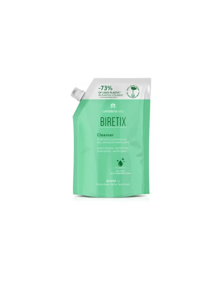 BIRETIX CLEANSER GEL LIMPIADOR PURIFICANTE 1 ENVASE 400 ML REFILL
