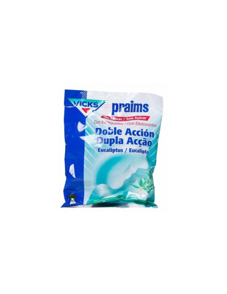 CARAMELOS PRAIMS DOBLE ACCION SIN AZUCAR 1 ENVASE 60 G
