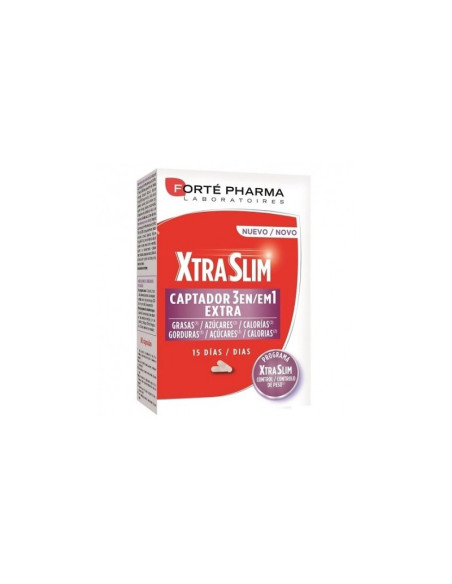 XTRASLIM CAPTADOR 3 EN 1 60 CAPSULAS