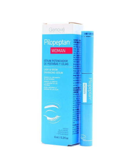 PILOPEPTAN WOMAN SERUM POTENCIADOR DE PESTAÑAS Y CEJAS 1 ENVASE 6 ML CON APLICADOR
